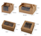 Cheap Custom Printed Logo Food Grade Paper Doughnut Donut Box Wholesale Custom Disposable Degradable Bakery Packaging Paper Cupcake Box