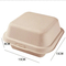 Factory Wholesale Customized Degradable Food Grade Disposable Takeaway Kraft Paper Cardboard Bagasse Burger Box