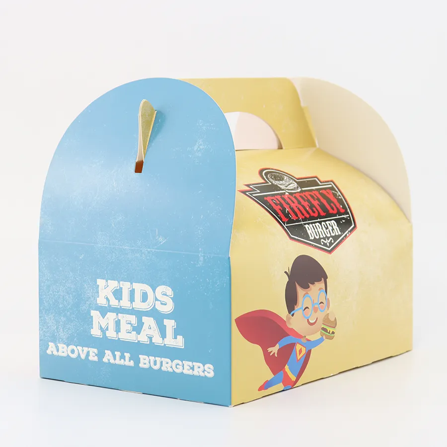 Factory Wholesale Custom Multi Color Packaging Storage Eco-Friendly Degradable Personalized Cosmetic Gift Cake Carton Paper Box with Handle