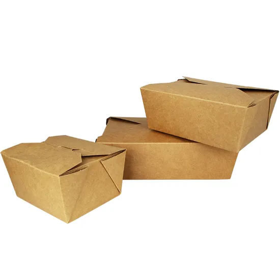 Wholesale Customized Food Grade Takeaway Sushi Fried Chicken Chips Burger Container Disposable Cardboard Paper Single Compartment Salad Box