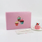 Custom White Paper Cupcake Box for Birthday Holiday Party Bakery Cake Packaging Boxes Cake