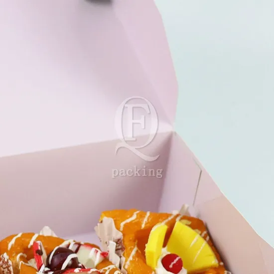 Firmly Sealed Easy to Operate Small Paper Cake Box for Press Conference