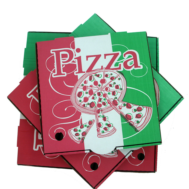 Factory Cheap Wholesale Food Grade White Corrugated Cardboard Pizza Box Supplier Custom Pizza Paper Boxes