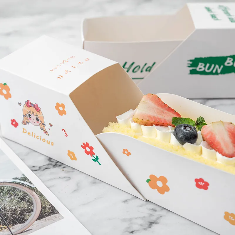 Factory Wholesale Customized Food Grade Sandwich Cookies Chocolate Desert Donut Cake Biscuit Macaron Bakery Pies Sweet Food White Card Paper Packing Drawer Box