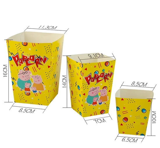 Factory Customized Food Grade Disposable Paper Cone Shape Fried Chips Chicken Wing Nugget Potato Stick Fast Food Meal Egg Waffle Packaging Paper Snack Box