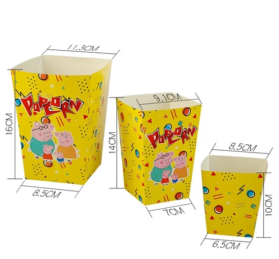 Factory Customized Food Grade Disposable Paper Cone Shape Fried Chips Chicken Wing Nugget Potato Stick Fast Food Meal Egg Waffle Packaging Paper Snack Box