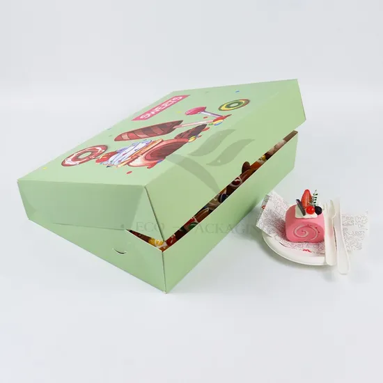 6inch Biodegradable Packing Cake Food Gift Brown Cardboard Paper Box with Custom Logo