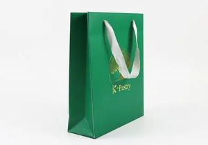 Wholesale Custom Printing Luxury Personalized Degradable Recyclable Shopping Gift Fruit Food Packaging Kraft White Card Paper Bag with Portable Handle