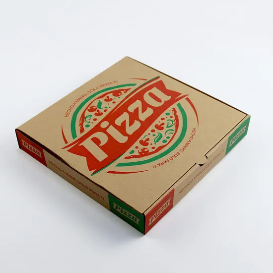 Wholesale Food Grade Disposable Takeaway Fast Food Biodegradable Corrugated Eco-Friendly Customized Printing Logo Hexagon Kraft Paper Pizza Box