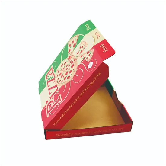 Custom Logo Portable Thick Recycled Corrugated Delivery Baking Pizza Box Takeaway Packaging Pizza Box