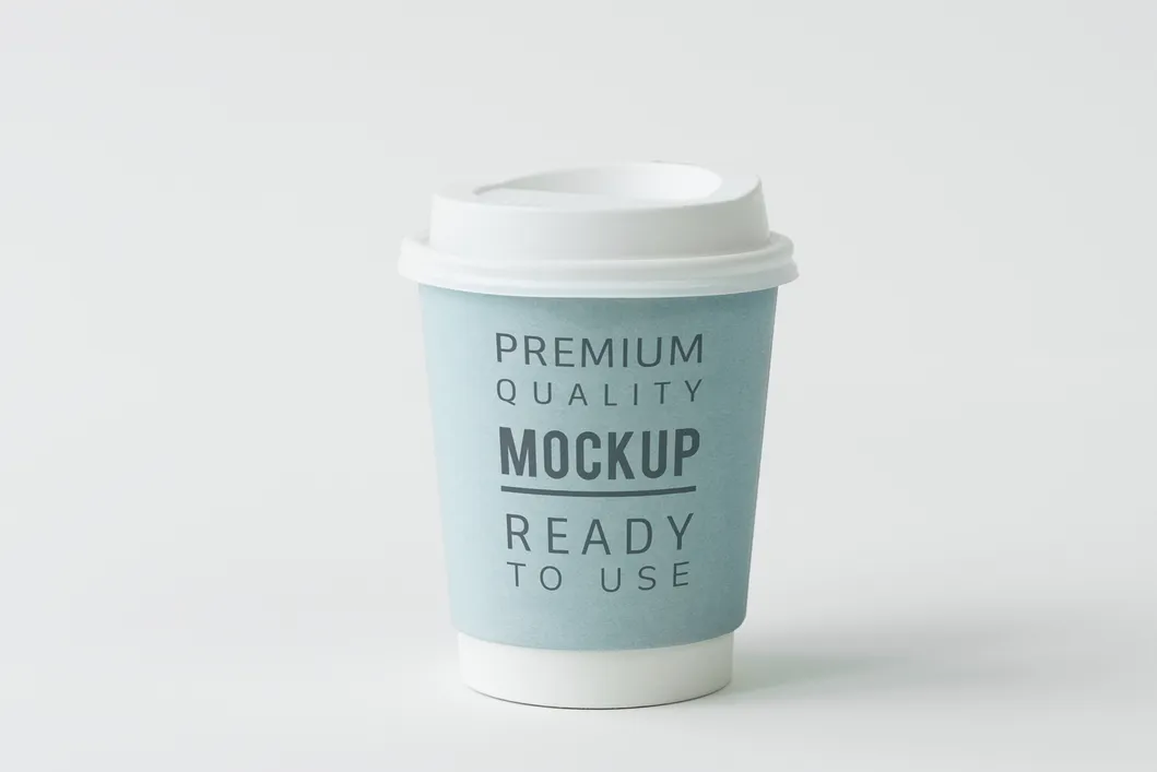 8oz 12oz Single or Double Wall to Go Cafe Coffee Cup for Hot Drink with Lid Cardboard Paper Cup