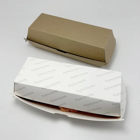 Factory Kraft Paper Burger Box Custom Recyclable Paper Hamburger Box