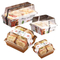 Factory Wholesale Custom Printing Transparent Window Eco-Friendly Food Grade Cardboard Toast Wedge Container Paper Sandwich Sushi Cake Box