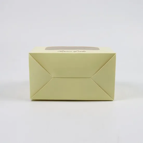 Customized Cheese Cake Paperboard Recyclable Packaging Box Paper Packaging Boxes for Macarondessert Cake Packaging Box