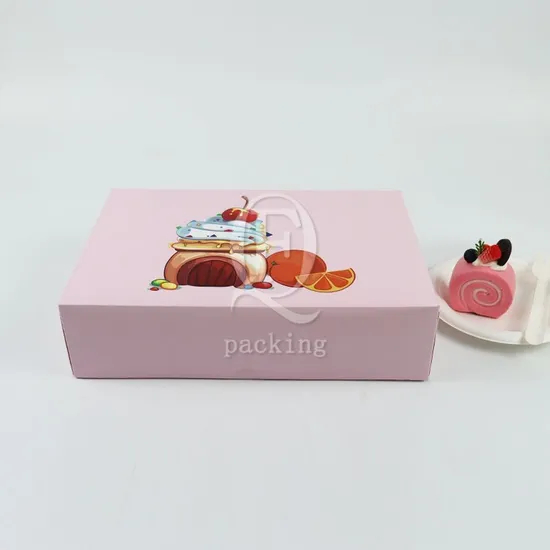 Factory Cheap Custom Printed Logo Size Food Grade Doughnut Wholesale Disposable Bakery Delivery Packing Macaron Paper Cupcake White Cardboard Box