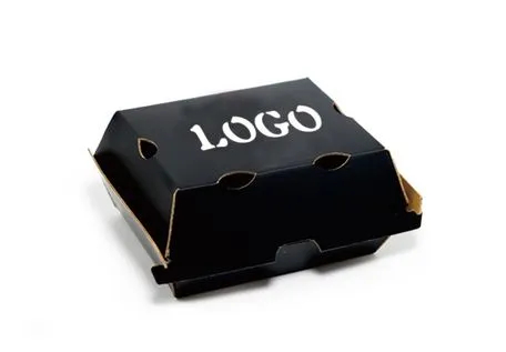 Factory Wholesale Biodegradable Food Grade Disposable Takeaway Lunch Fries Hamburger Box Packaging Custom Print Packing Cardboard Corrugated Paper Burger Box