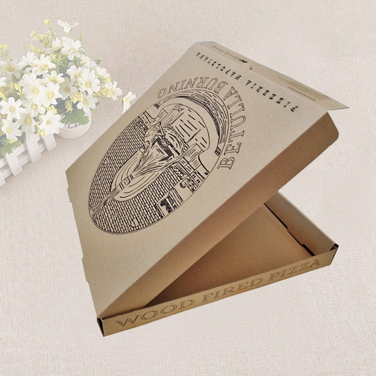Factory Cheap Wholesale Food Grade Customized All Size Printing Degradable Corrugated Cardboard Packing Pizza Box 
