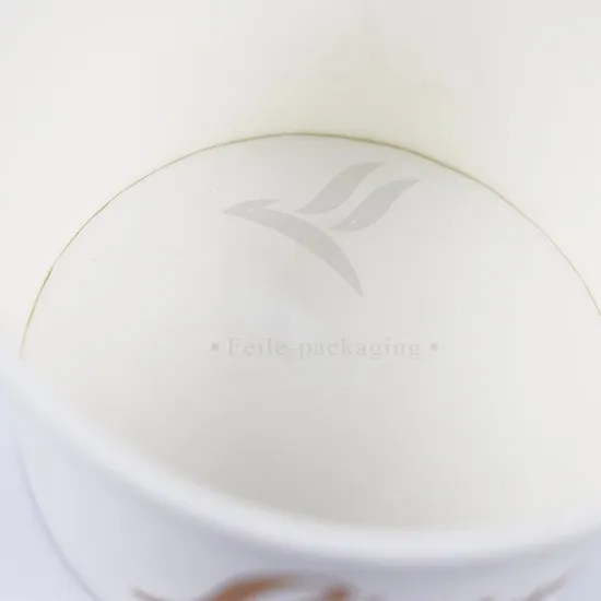 Factory Wholesale Cheap Customized Food Grade Disposable Biodegradable Soup Sauce Cup Ice Cream Cold Paper Cup with Lid and Spoon