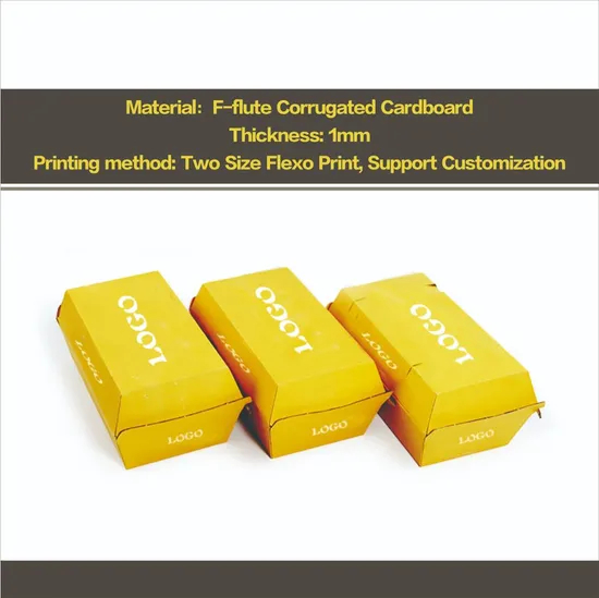 Burger Boxes Custom Eco-Friendly Durable Hamburger Box
