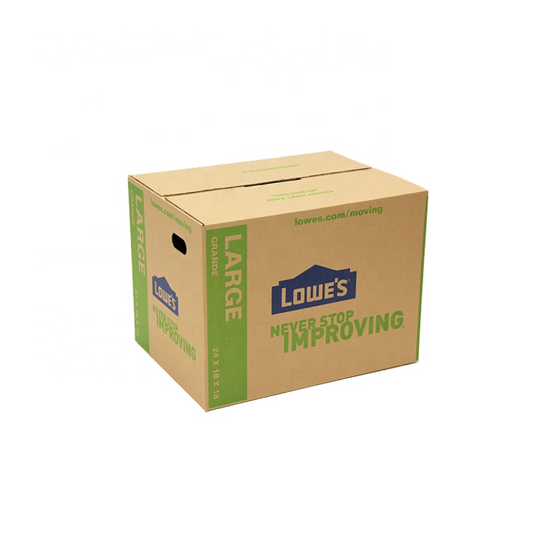 Custom Large Size Corrugated Paper Brown Moving Corrugated Carton Shipping Boxes