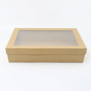 Wholesale Cup Cake Bakery Cookies Tart Food Gable Christmas Eve Paper Santa Gift Packaging Box