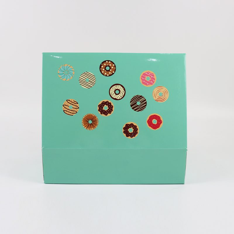Custom Design Eco Friend Food Grade Printing Cake Food Cookie Bread Pastry Donut Macaron Paper Cake Box