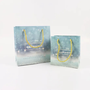 Wholesale Custom Print Luxury Personalized Degradable Recyclable Shopping Gift Fruit Food Electronic Product Packaging Kraft Cardboard Paper Bag with Handle