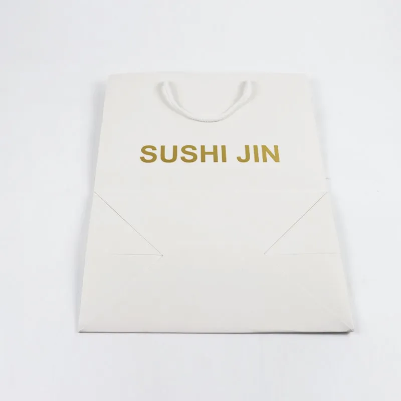 Factory Wholesale Custom Print Luxury Personalized Degradable Recyclable Shopping Gift Food Electronic Product Packaging Kraft Cardboard Paper Bag with Handle