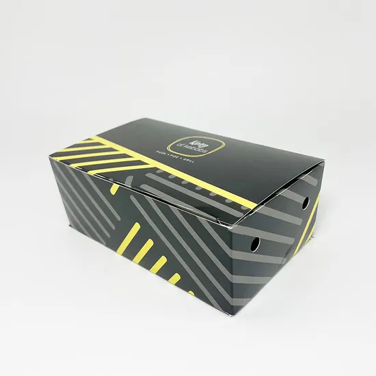 Custom Size Chicken Nugget Chips Box Disposable Fast Food Packaging Cardboard Container