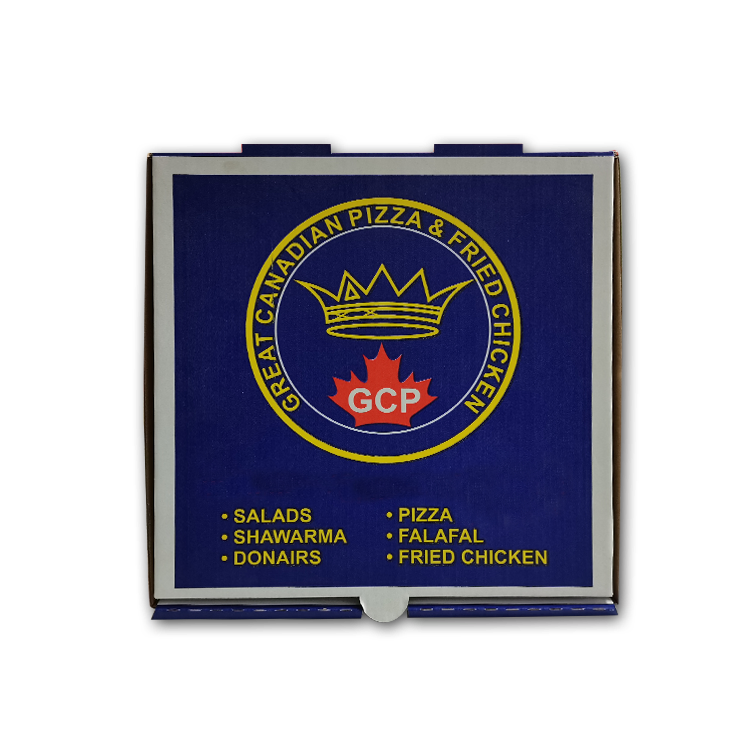 Custom Printed Wholesale Manufacturer 12 Inch Pizza Kraft Corrugated Cardboard Packing Box with Logo