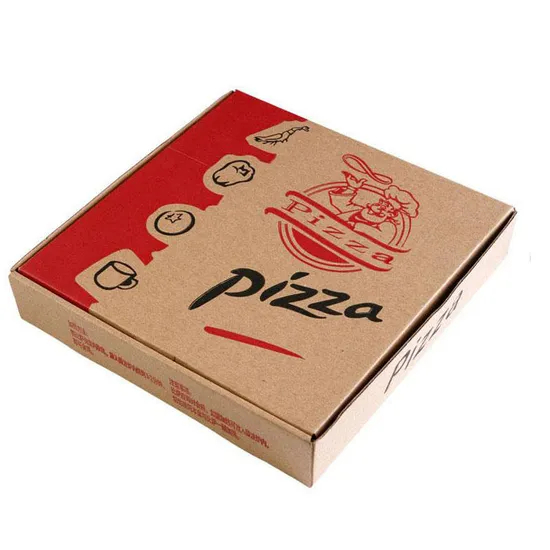 Wholesale Kraft Paper Custom Pizza Box Round Pizza Box Custom Printed Pizza Boxes