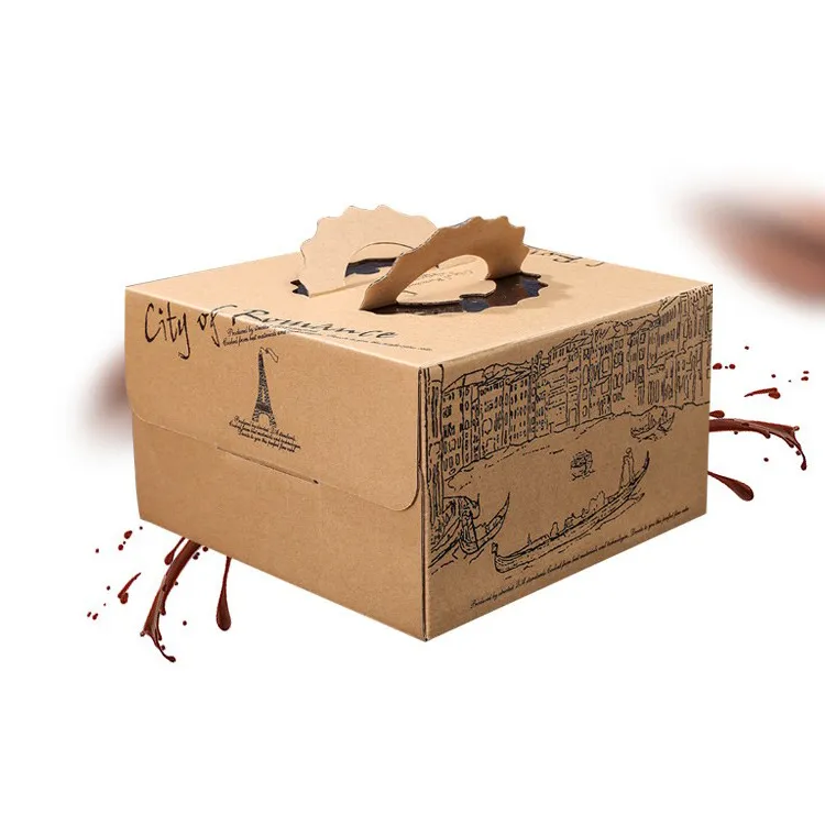 Cake Paper Packaging Muffin Bakery Swiss Roll Dessert Sweet Pastry Cupcake Box