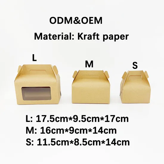 Exquisite Paper Cake Box Party Cardboard Custom Printing Paper Boxes with Window