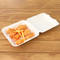 Custom Biodegradable Sugarcane Bagasse Microwaveable Clamshell 6X6 8X8 9X9 9X6 Inch Mealfood Packaqing Container Lunch Box