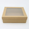 6inch Factory Hot Sale Kraft Paper Cake Box with Window Birthday Cake Packing Box