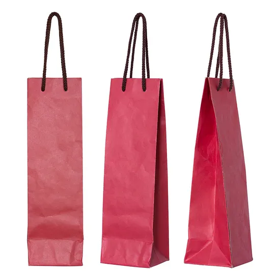 Customized Brown Recyclable Kraft Paper Bag Logo Printing Long Custom Size Packaging Paper Bag