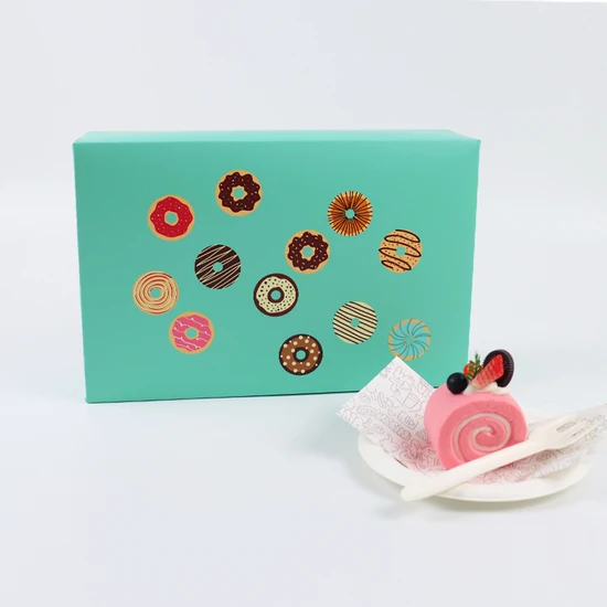 Colorful Donut Boxes for Kids Parties Featuring Mochi Donuts and Cookies
