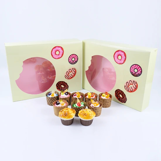 Custom Eco Friendly Fast Pastry Snack Bakery Chocolate Cake Bread Mochi Donut Sushi Cookie Box