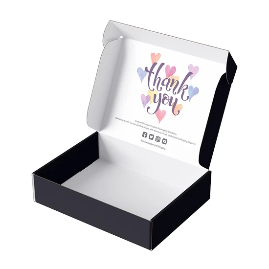 Custom Eco-Friendly Colorful Pink Orange Green Black Corrugated Boxes Mailer Box Present Box Bakery Cake Box