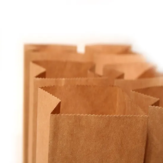 High Quality Take Away Paper Bag Kraft Paper Bag Bread Packaging Paper Bag