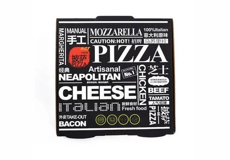 Sealing Performance Customized Cardboard Pizza Box for Takeaway Fast Food