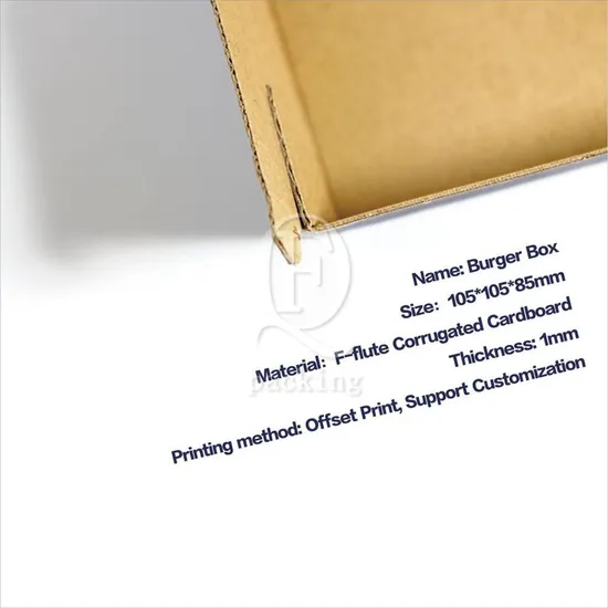 Folding Design High Temperature Resistant Customized Hamburger Box Forming for Working Lunches