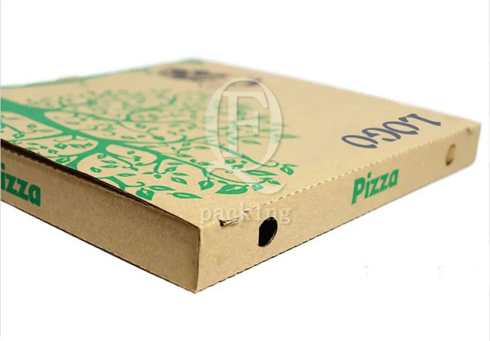 Sturdy Structure Smooth Inner Wall Customized Pizza Packing Box for Pizza Restaurant