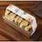 High Quality Wholesale Sandwich Box Disposable Long Shape Sandwich Box Custom Sandwich Box with Clear Plastic Lid