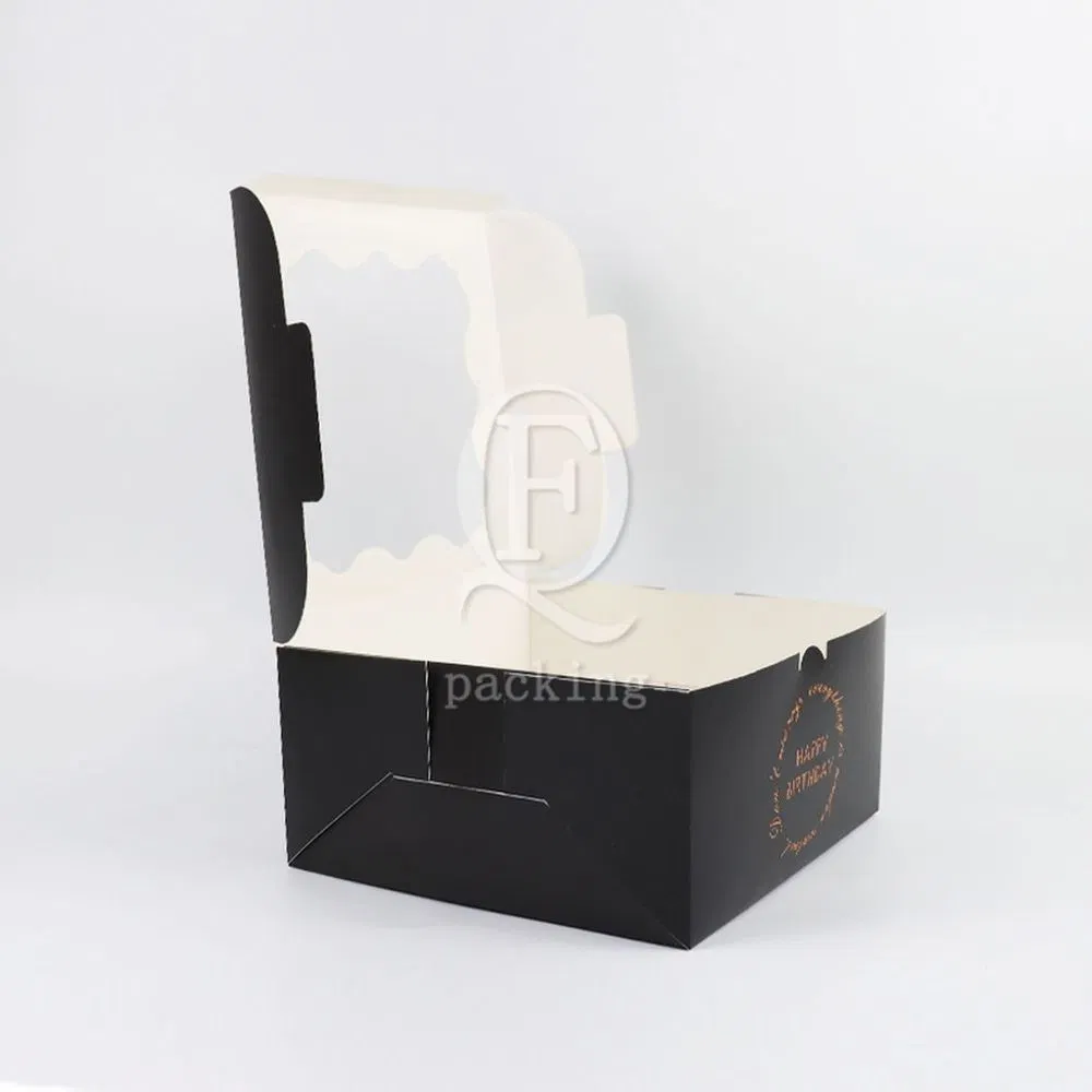 Easy to Stack Ventilation Design Square Cake Packaging Box for Children&prime;s Party