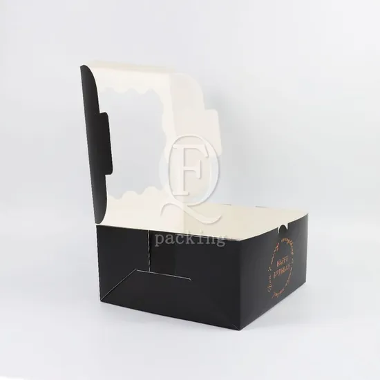 Easy to Stack Ventilation Design Square Cake Packaging Box for Children′s Party