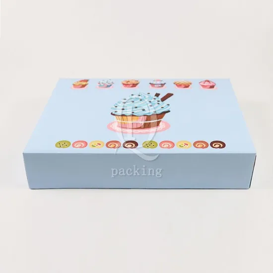 Environmentally Friendly and Recyclable Food Cake Paper Packaging Box for Dessert