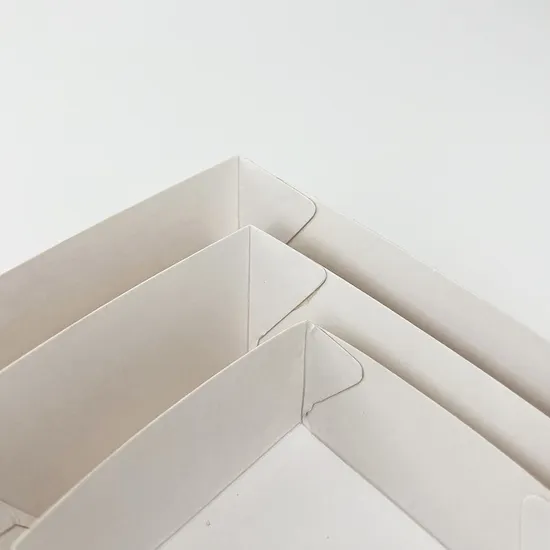 Hot Selling Custom Eco Friendly Biodegradable Brown Craft Paper Packaging Takeaway Snack Tray