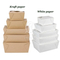 Lightweight Stackable Customized Kraft Paper Snack Box for Peanuts