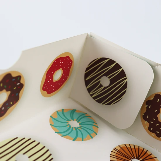 Cardboard Kraft Paper Bakery Packing Cake Box Handle Tall Box for Cake Donut Macarron Desert Box